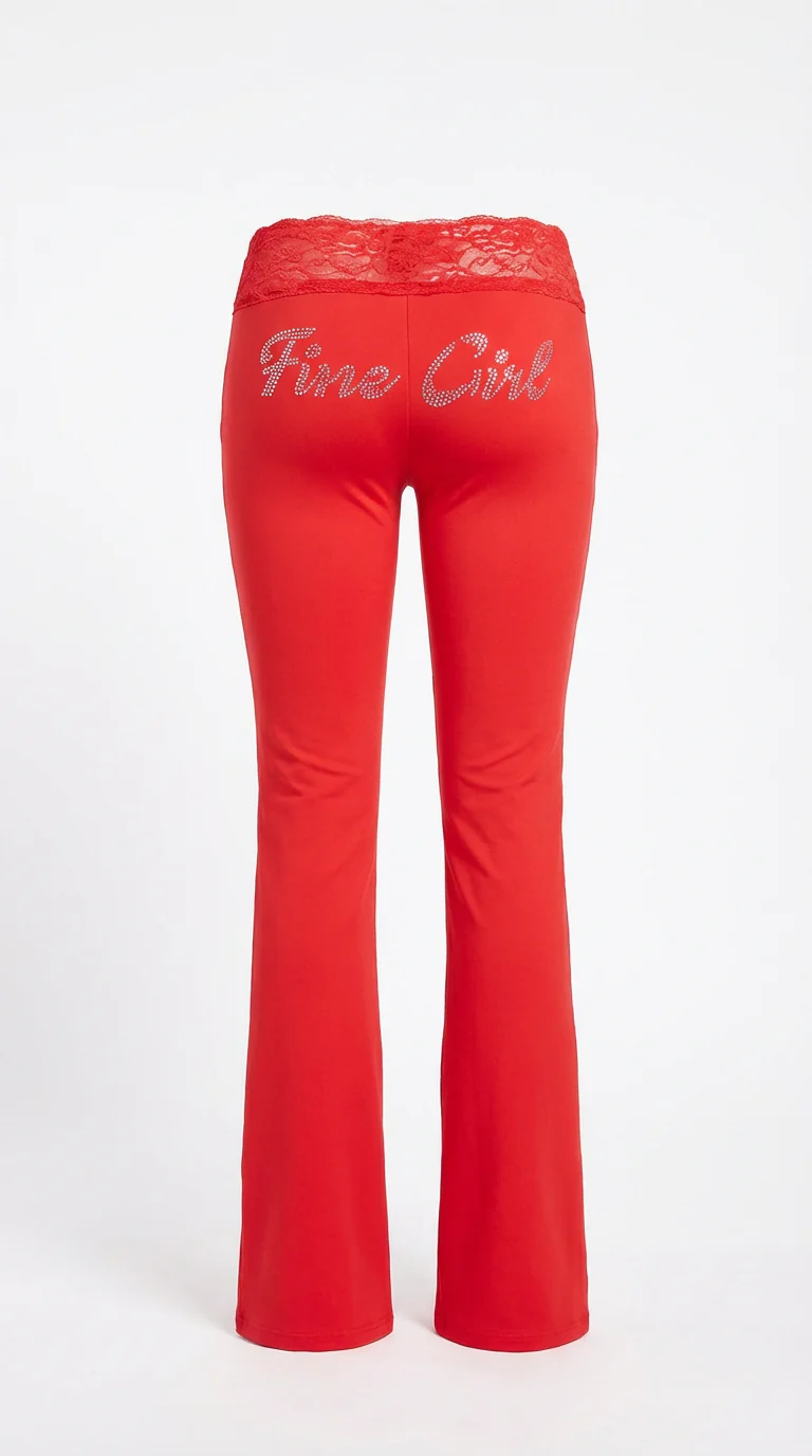 So 2000s Yoga Pants Red - Image 3